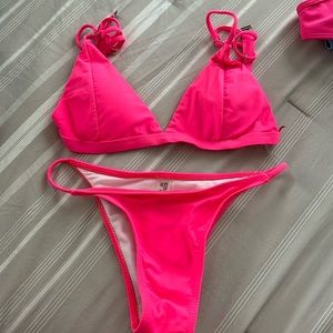 Shein hot pink bikini, size small